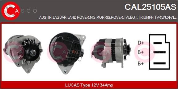 Casco CAL25105AS Alternator CAL25105AS: Buy near me at 2407.PL in Poland at an Affordable price!