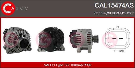 Casco CAL15474AS Alternator CAL15474AS: Buy near me in Poland at 2407.PL - Good price!