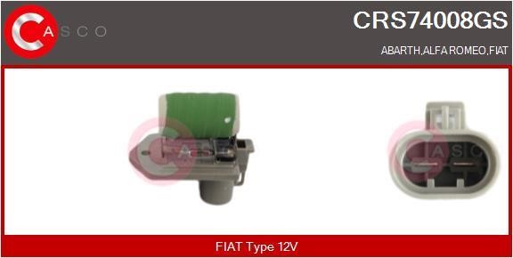 Casco CRS74008GS Додатковий резистор, електродвигун вентилятора радіатора CRS74008GS: Приваблива ціна - Купити у Польщі на 2407.PL!