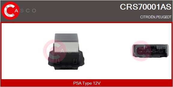 Casco CRS70001AS Резистор, компресор салону CRS70001AS: Приваблива ціна - Купити у Польщі на 2407.PL!
