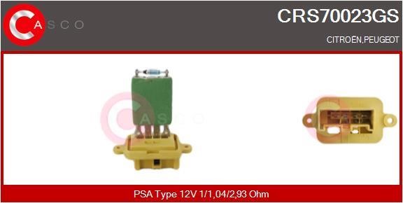 Casco CRS70023GS Резистор, компресор салону CRS70023GS: Приваблива ціна - Купити у Польщі на 2407.PL!