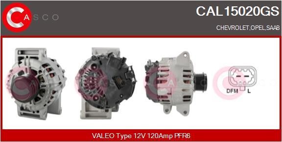 Casco CAL15020GS Alternator CAL15020GS: Buy near me in Poland at 2407.PL - Good price!