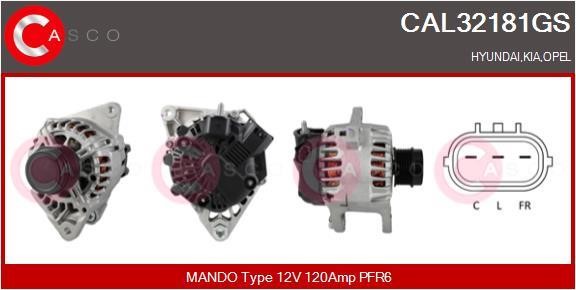 Casco CAL32181GS Alternator CAL32181GS: Buy near me in Poland at 2407.PL - Good price!
