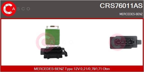 Casco CRS76011AS Resistor, interior blower CRS76011AS: Buy near me in Poland at 2407.PL - Good price!