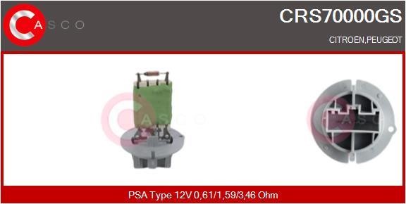 Casco CRS70000GS Сопротивление, вентилятор салона CRS70000GS: Отличная цена - Купить в Польше на 2407.PL!