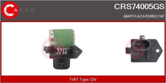 Casco CRS74005GS Дополнительный резистор, электромотор - вентилятор радиатора CRS74005GS: Отличная цена - Купить в Польше на 2407.PL!