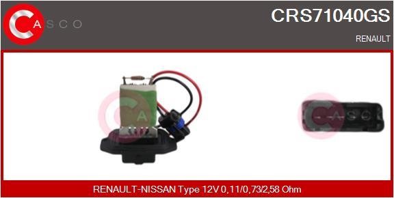 Casco CRS71040GS Резистор, компресор салону CRS71040GS: Приваблива ціна - Купити у Польщі на 2407.PL!