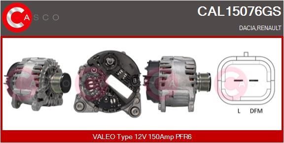 Casco CAL15076GS Alternator CAL15076GS: Buy near me in Poland at 2407.PL - Good price!