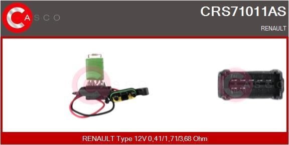 Casco CRS71011AS Resistor, interior blower CRS71011AS: Buy near me in Poland at 2407.PL - Good price!
