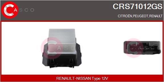 Casco CRS71012GS Resistor, interior blower CRS71012GS: Buy near me in Poland at 2407.PL - Good price!