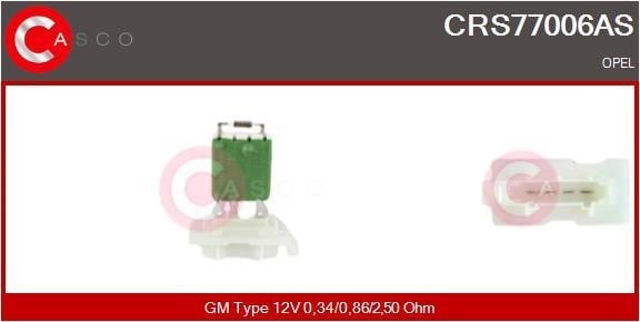 Casco CRS77006AS Resistor, interior blower CRS77006AS: Buy near me in Poland at 2407.PL - Good price!