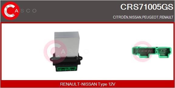 Casco CRS71005GS Resistor, interior blower CRS71005GS: Buy near me in Poland at 2407.PL - Good price!