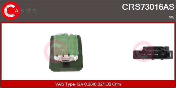 Casco CRS73016AS Резистор, компресор салону CRS73016AS: Приваблива ціна - Купити у Польщі на 2407.PL!