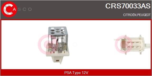 Casco CRS70033AS Сопротивление, вентилятор салона CRS70033AS: Отличная цена - Купить в Польше на 2407.PL!