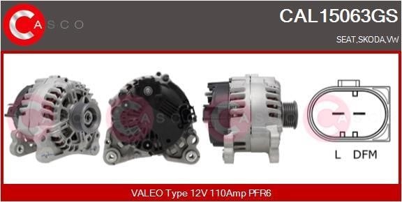 Casco CAL15063GS Alternator CAL15063GS: Buy near me in Poland at 2407.PL - Good price!