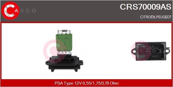 Casco CRS70009AS Resistor, interior blower CRS70009AS: Buy near me in Poland at 2407.PL - Good price!