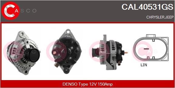 Casco CAL40531GS Alternator CAL40531GS: Buy near me at 2407.PL in Poland at an Affordable price!