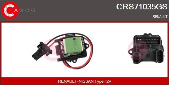 Casco CRS71035GS Резистор, компресор салону CRS71035GS: Приваблива ціна - Купити у Польщі на 2407.PL!