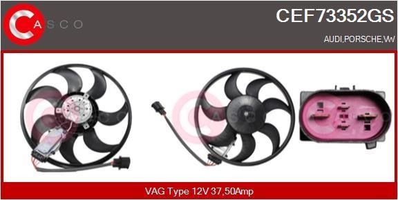 Casco CEF73352GS Вентилятор радіатора охолодження CEF73352GS: Приваблива ціна - Купити у Польщі на 2407.PL!