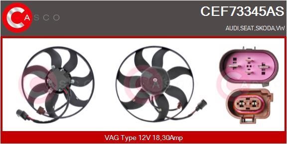 Casco CEF73345AS Вентилятор радиатора охлаждения CEF73345AS: Отличная цена - Купить в Польше на 2407.PL!