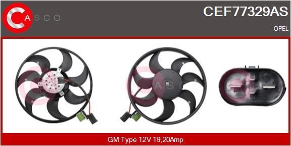 Casco CEF77329AS Вентилятор радиатора охлаждения CEF77329AS: Отличная цена - Купить в Польше на 2407.PL!