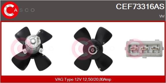 Casco CEF73316AS Вентилятор радиатора охлаждения CEF73316AS: Отличная цена - Купить в Польше на 2407.PL!