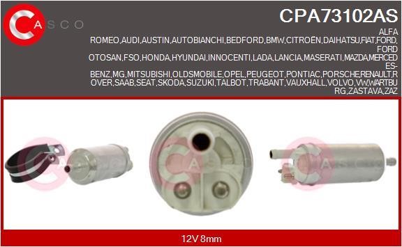 Casco CPA73102AS Fuel pump CPA73102AS: Buy near me in Poland at 2407.PL - Good price!