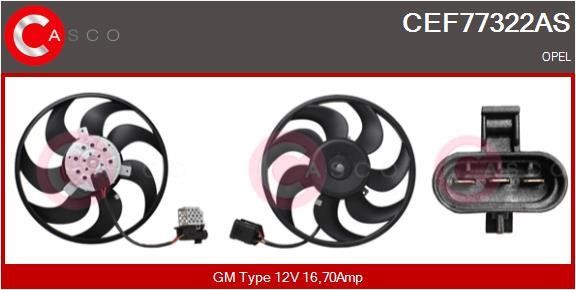 Casco CEF77322AS Вентилятор радиатора охлаждения CEF77322AS: Отличная цена - Купить в Польше на 2407.PL!