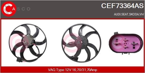 Casco CEF73364AS Hub, engine cooling fan wheel CEF73364AS: Buy near me in Poland at 2407.PL - Good price!