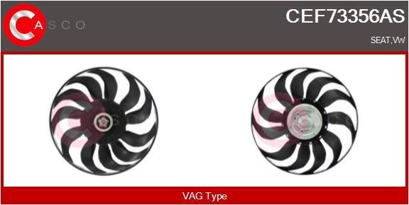 Casco CEF73356AS Вентилятор радиатора охлаждения CEF73356AS: Отличная цена - Купить в Польше на 2407.PL!