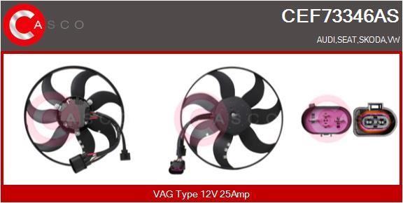 Casco CEF73346AS Вентилятор радіатора охолодження CEF73346AS: Приваблива ціна - Купити у Польщі на 2407.PL!