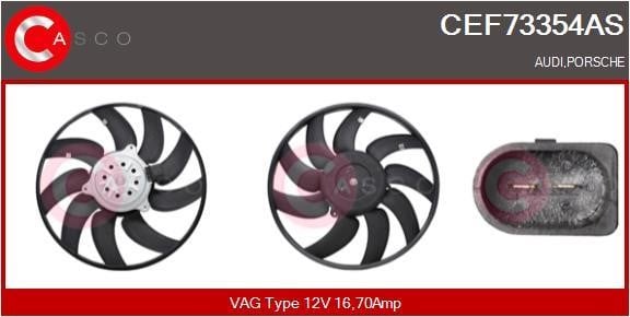 Casco CEF73354AS Вентилятор радіатора охолодження CEF73354AS: Приваблива ціна - Купити у Польщі на 2407.PL!
