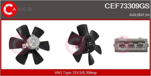 Casco CEF73309GS Вентилятор радіатора охолодження CEF73309GS: Приваблива ціна - Купити у Польщі на 2407.PL!