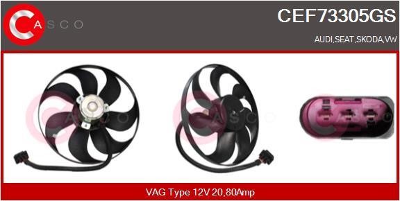 Casco CEF73305GS Вентилятор радіатора охолодження CEF73305GS: Приваблива ціна - Купити у Польщі на 2407.PL!