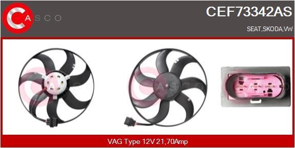 Casco CEF73342AS Вентилятор радіатора охолодження CEF73342AS: Приваблива ціна - Купити у Польщі на 2407.PL!