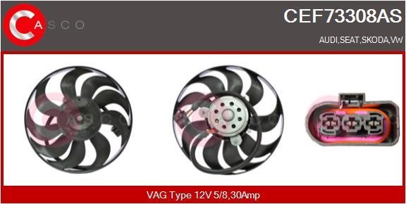 Casco CEF73308AS Вентилятор радиатора охлаждения CEF73308AS: Отличная цена - Купить в Польше на 2407.PL!