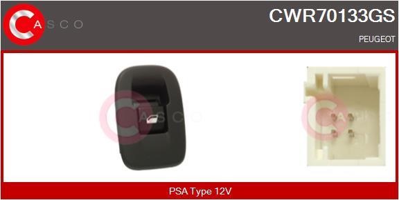 Casco CWR70133GS Power window button CWR70133GS: Buy near me in Poland at 2407.PL - Good price!