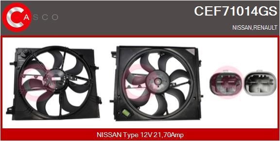 Casco CEF71014GS Электродвигатель, вентилятор радиатора CEF71014GS: Отличная цена - Купить в Польше на 2407.PL!