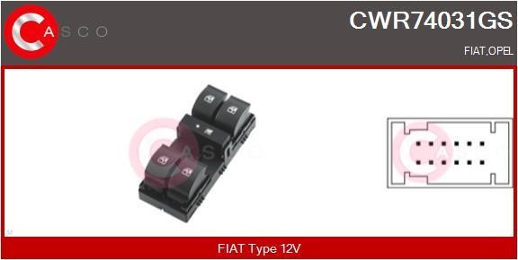 Casco CWR74031GS Блок кнопок склопідйомників CWR74031GS: Приваблива ціна - Купити у Польщі на 2407.PL!
