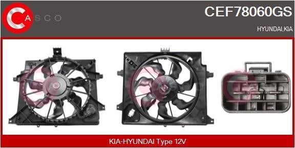 Casco CEF78060GS Electric Motor, radiator fan CEF78060GS: Buy near me in Poland at 2407.PL - Good price!