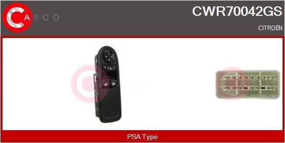 Casco CWR70042GS Power window button CWR70042GS: Buy near me in Poland at 2407.PL - Good price!