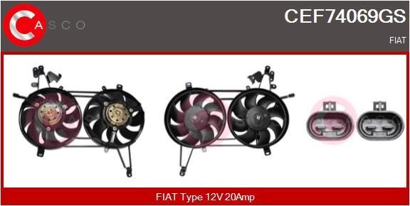 Casco CEF74069GS Electric Motor, radiator fan CEF74069GS: Buy near me at 2407.PL in Poland at an Affordable price!