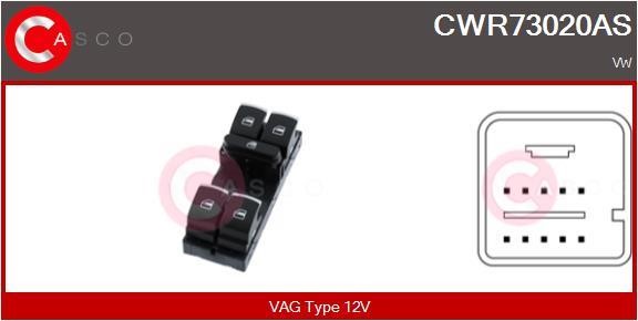 Casco CWR73020AS Блок кнопок склопідйомників CWR73020AS: Приваблива ціна - Купити у Польщі на 2407.PL!