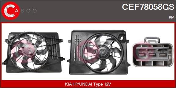 Casco CEF78058GS Electric Motor, radiator fan CEF78058GS: Buy near me in Poland at 2407.PL - Good price!