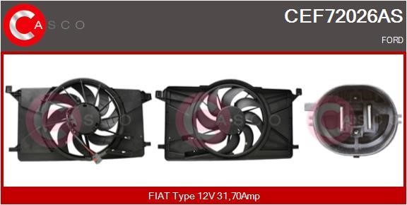Casco CEF72026AS Hub, engine cooling fan wheel CEF72026AS: Buy near me in Poland at 2407.PL - Good price!