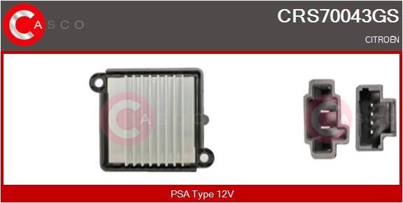 Casco CRS70043GS Резистор, компресор салону CRS70043GS: Приваблива ціна - Купити у Польщі на 2407.PL!