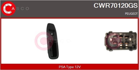 Casco CWR70120GS Przycisk podnośnika szyby CWR70120GS: Dobra cena w Polsce na 2407.PL - Kup Teraz!