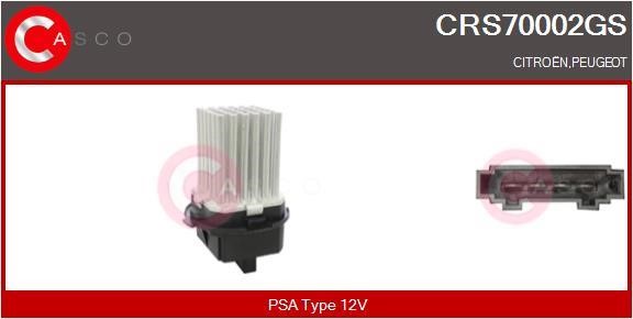 Casco CRS70002GS Резистор, компресор салону CRS70002GS: Приваблива ціна - Купити у Польщі на 2407.PL!