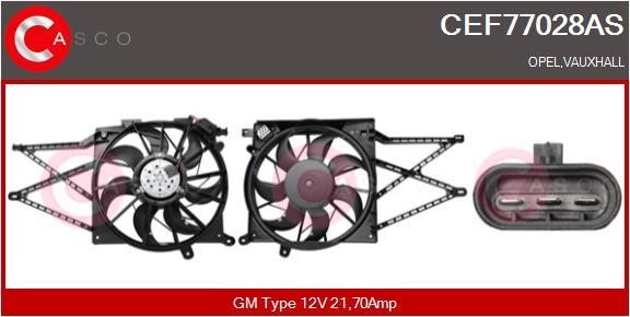 Casco CEF77028AS Электродвигатель, вентилятор радиатора CEF77028AS: Отличная цена - Купить в Польше на 2407.PL!