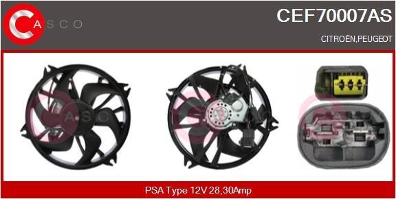 Casco CEF70007AS Electric Motor, radiator fan CEF70007AS: Buy near me in Poland at 2407.PL - Good price!